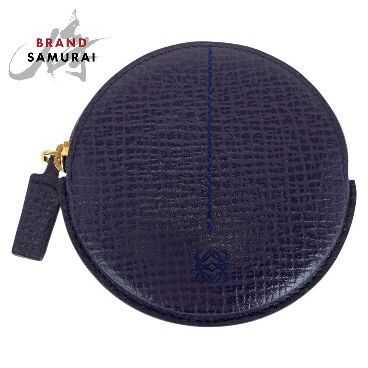 楽天市場】ロエベ コインケース 丸型 ダークブラウン レザー