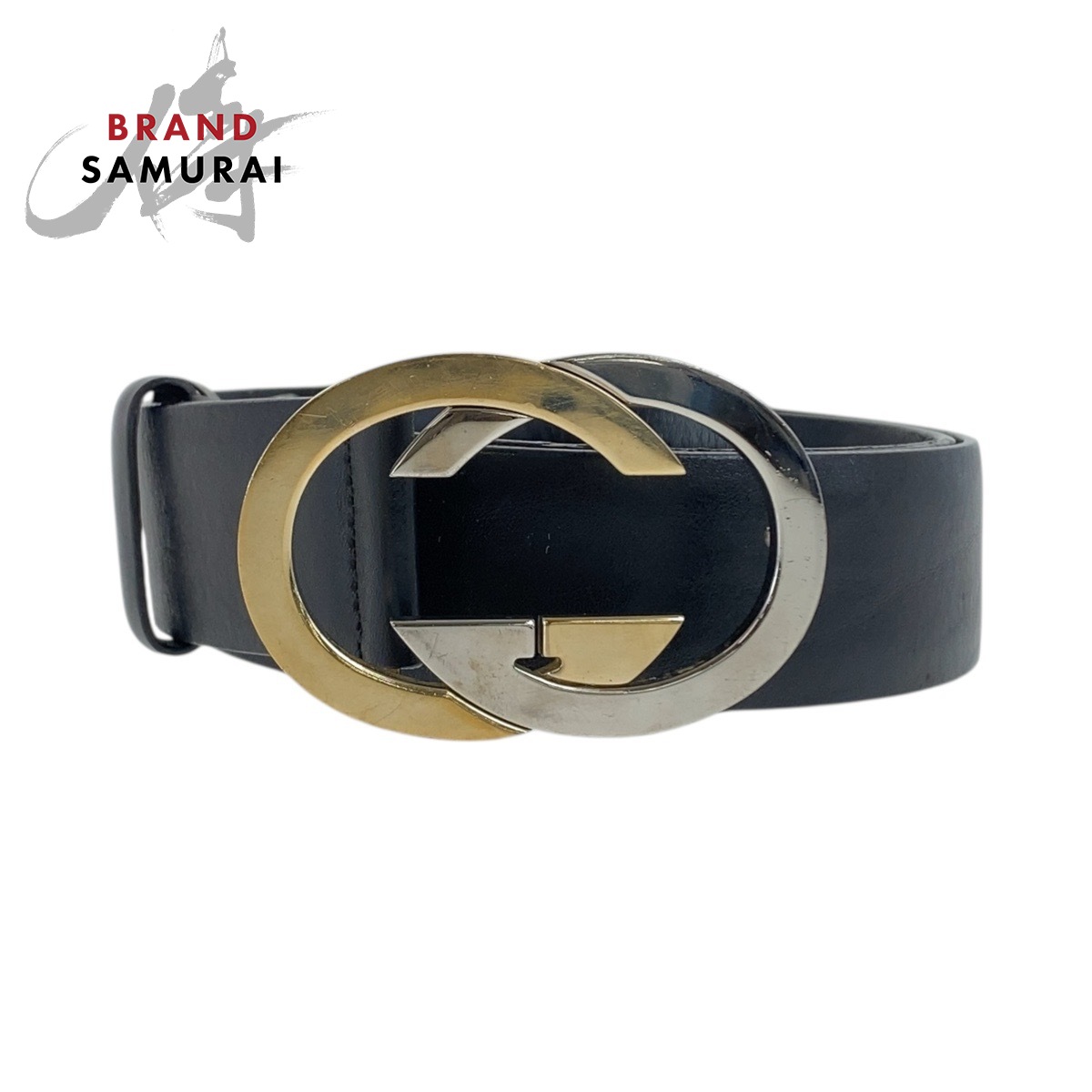 【美品・希少】GUCCI ベルト レザー GG ダークブラウン グッチシマ 407663-1.jpg