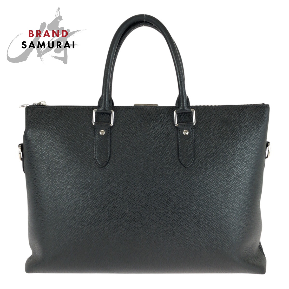 LOUIS VUITTON ルイヴィトン タイガ アントン ブラック 黒 シルバー金具 レザー M33416 ビジネスバッグ ブリーフケース メンズ 505278 【中古】