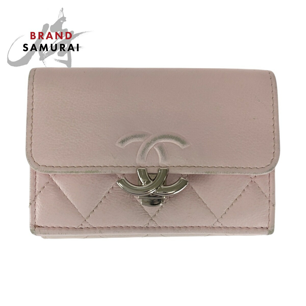 美品　シャネル カメリア エンボス　小銭入れ　財布　ココマーク　マトラッセ CHANEL （新品・未使用品）シャネル ココマーク カメリア