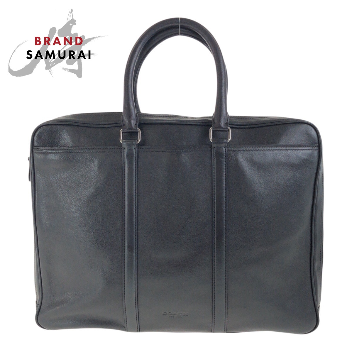 343✨極美品✨コーチ ビジネスバッグ 2way サフィアーノレザー ブラック 505147-1_wm.jpg