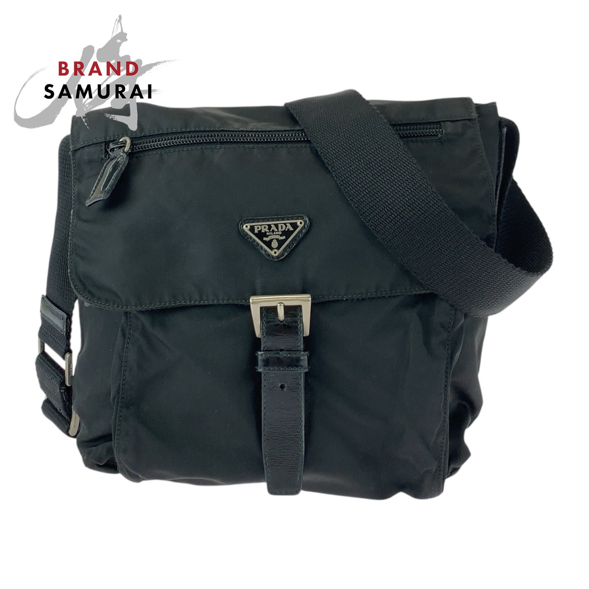 楽天市場】【美品】プラダ【PRADA】 ギャザー ポシェット ブラック