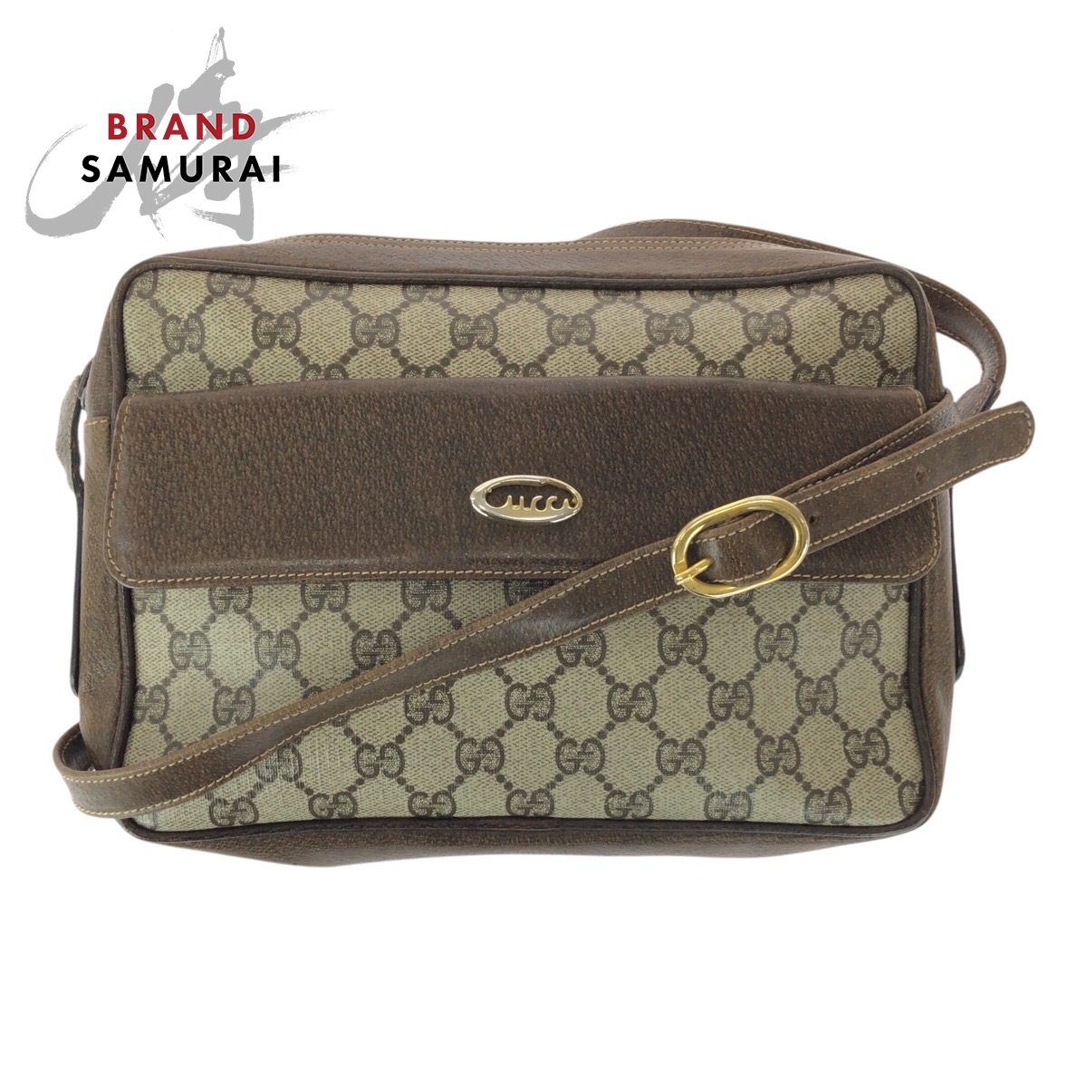 オールドグッチ　ミニショルダーバッグ　GGスプリーム　ポシェット　PVCレザー オールドグッチ ミニショルダーバッグ GGスプリーム ポシェット PVC