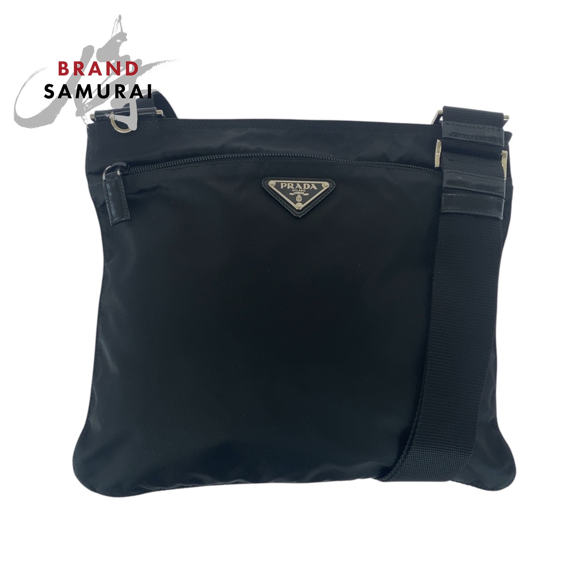 美品✨プラダ　ナイロン　ウエストポーチ　三角プレート　ブラック　シルバー金具 楽天市場】PRADA プラダ テスート 三角ロゴプレート ブラック 黒