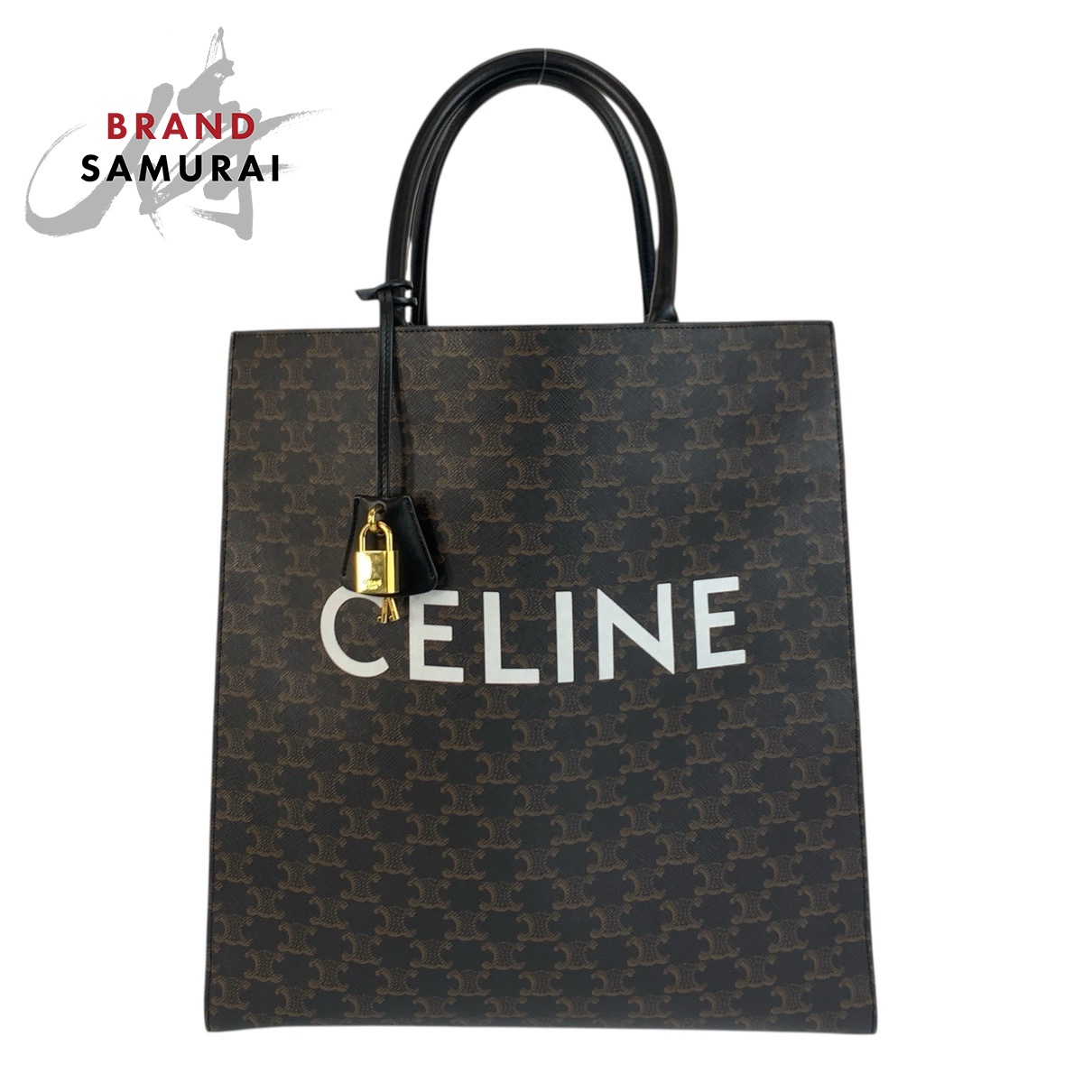 楽天市場】【本物保証】 布袋付 超美品 セリーヌ CELINE トリオンフ