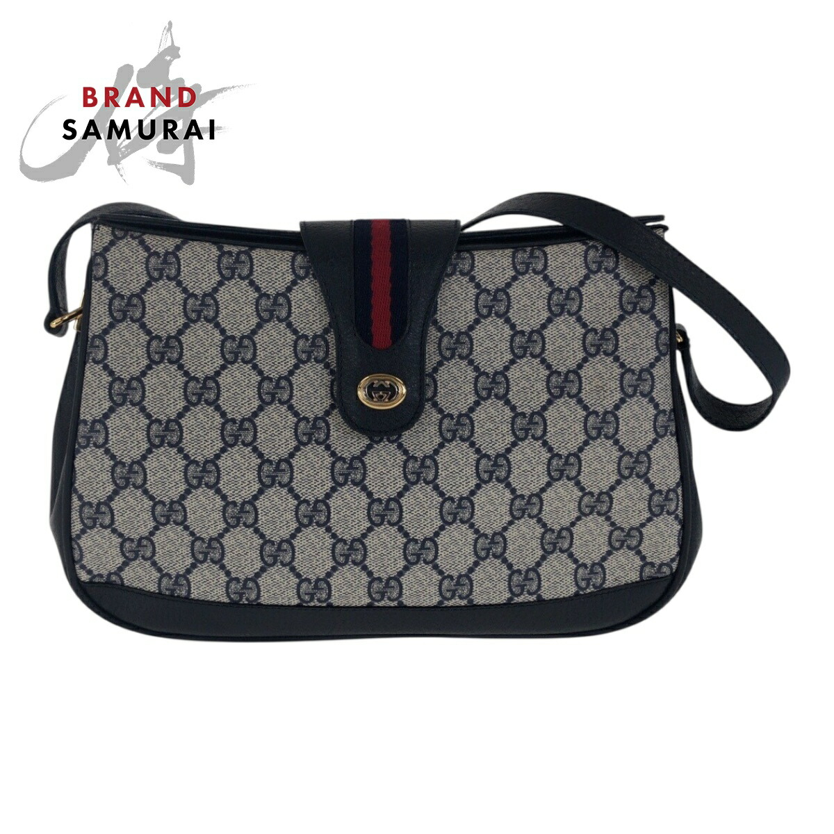 『美品』GUCCI(グッチ)ショルダーバッグ　PVC シェリーライン 極美品】GUCCI グッチ ショルダーバッグ GG シェリーライン PVC