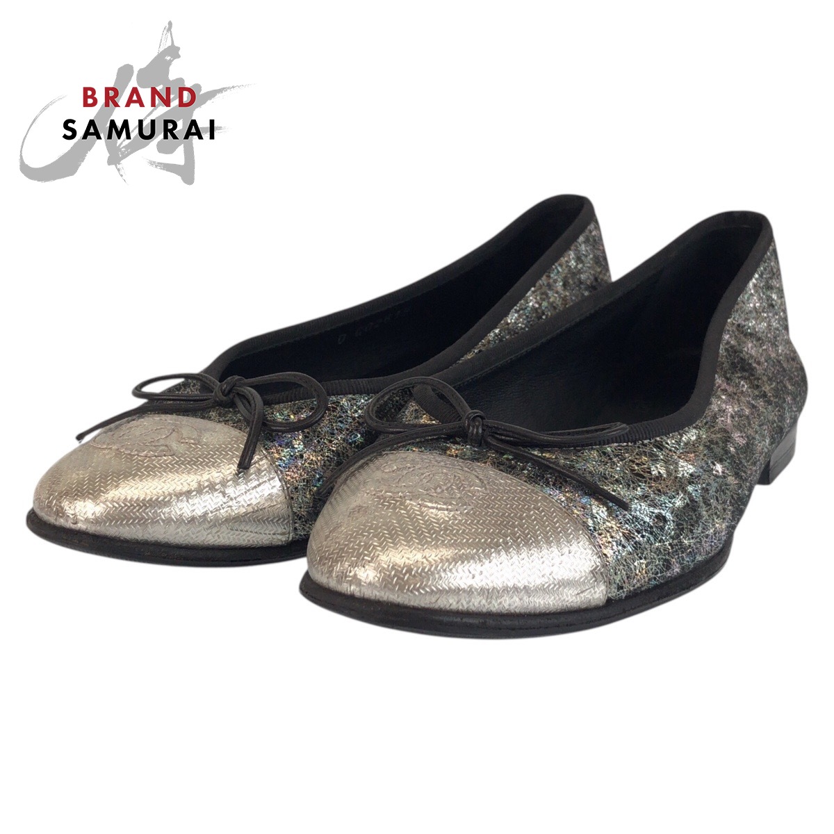 楽天市場】CHANEL シャネル バレエシューズ ブラック #35 1/2C