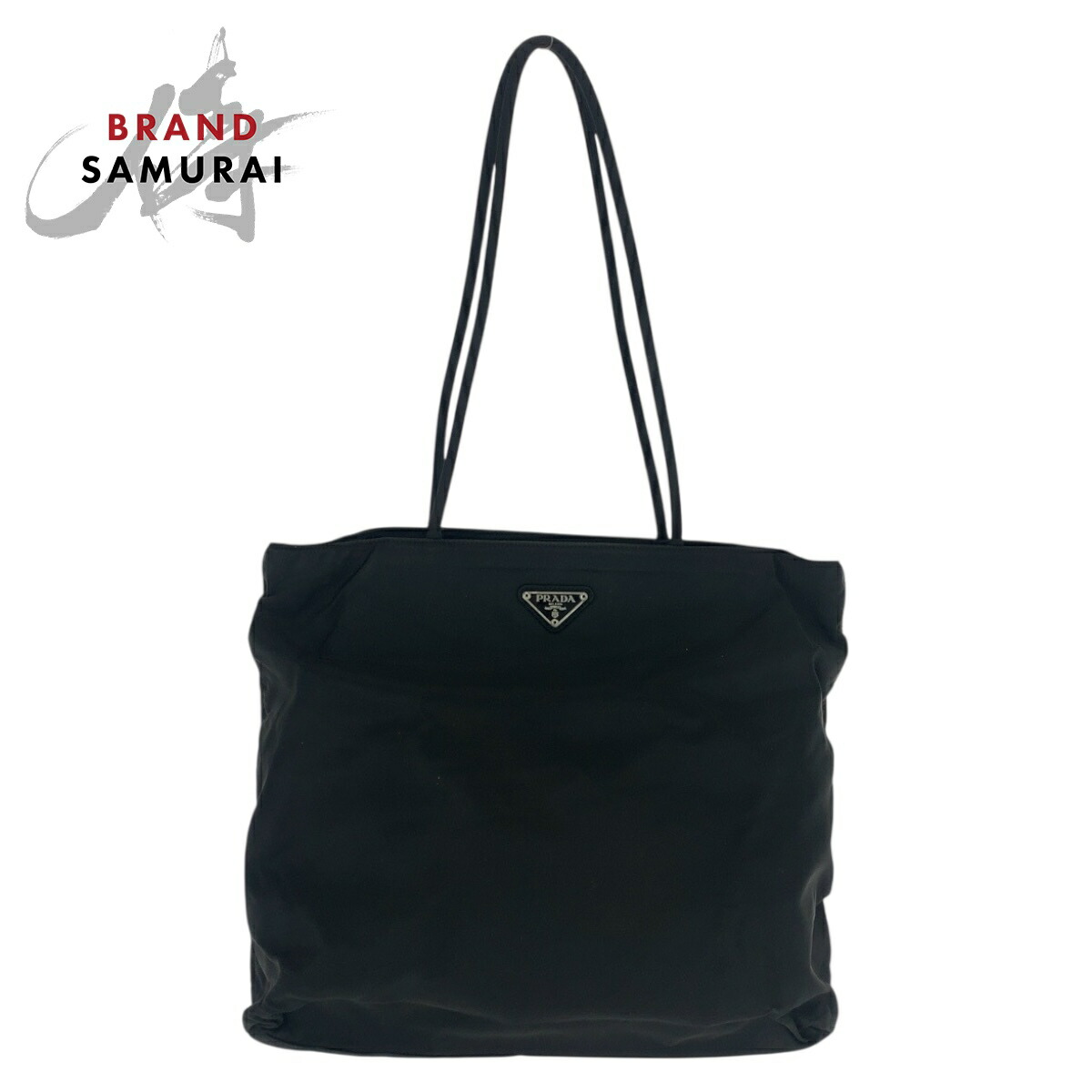 楽天市場】美品 PRADA プラダ テスート 三角ロゴ ブラック 黒 ナイロン