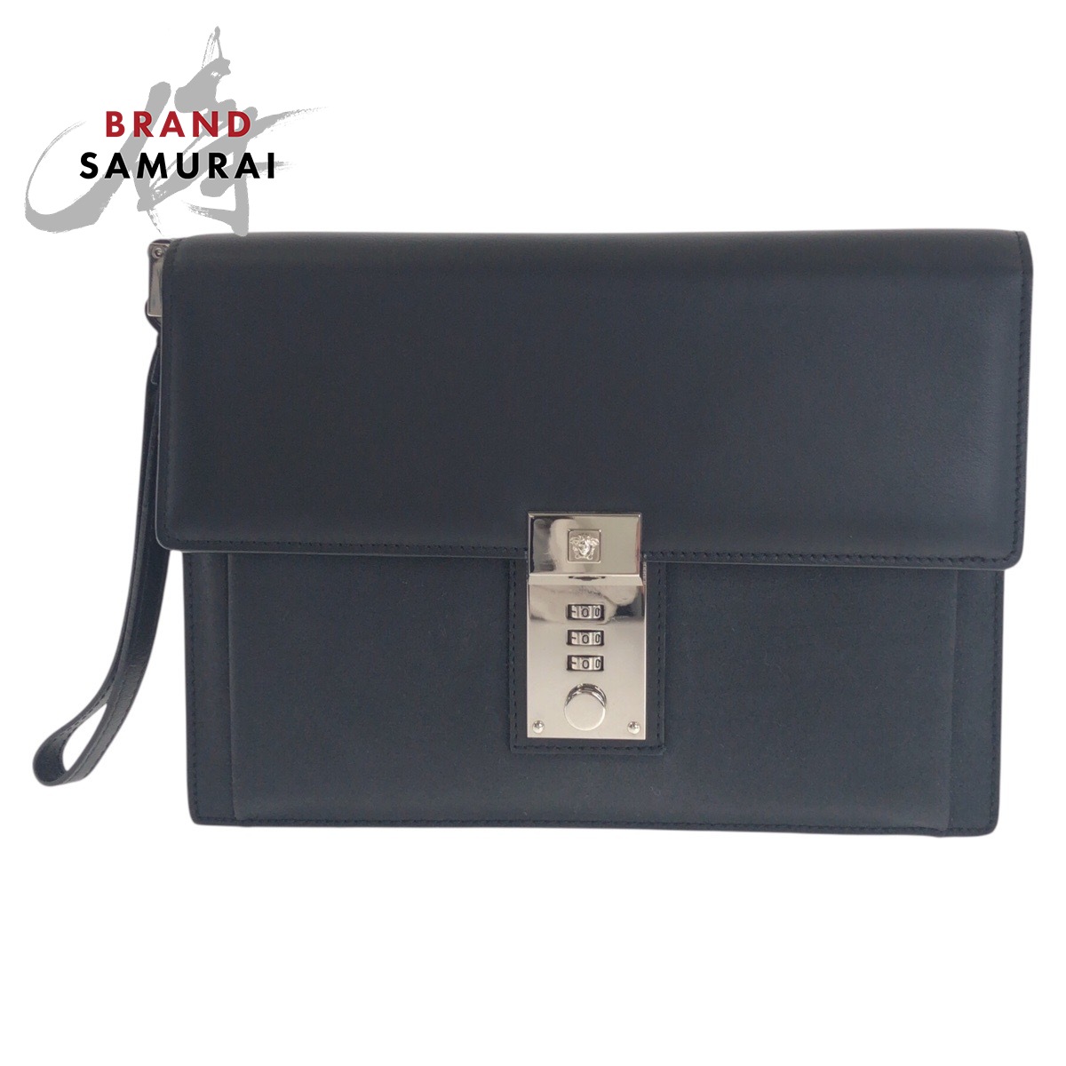 楽天市場】ヴェルサーチ クラッチバッグ 本革 メデューサ ブラック