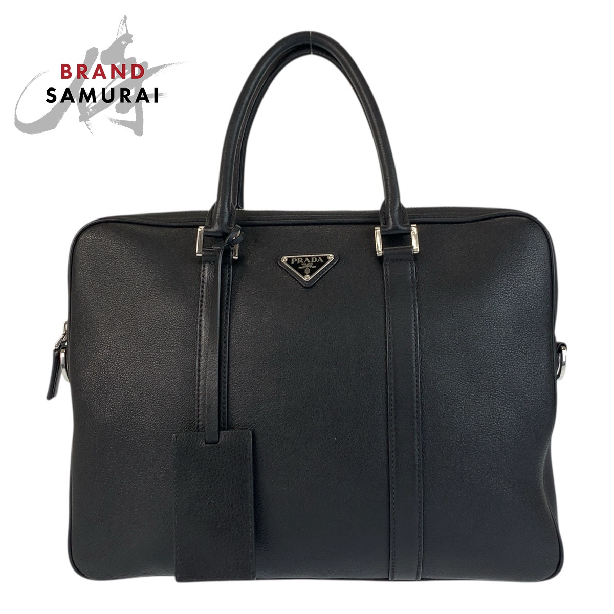 限定値下げ！【超美品】PRADA サフィアーノレザー ブリーフケース ブラック サフィアーノレザー ブリーフケース | PRADA