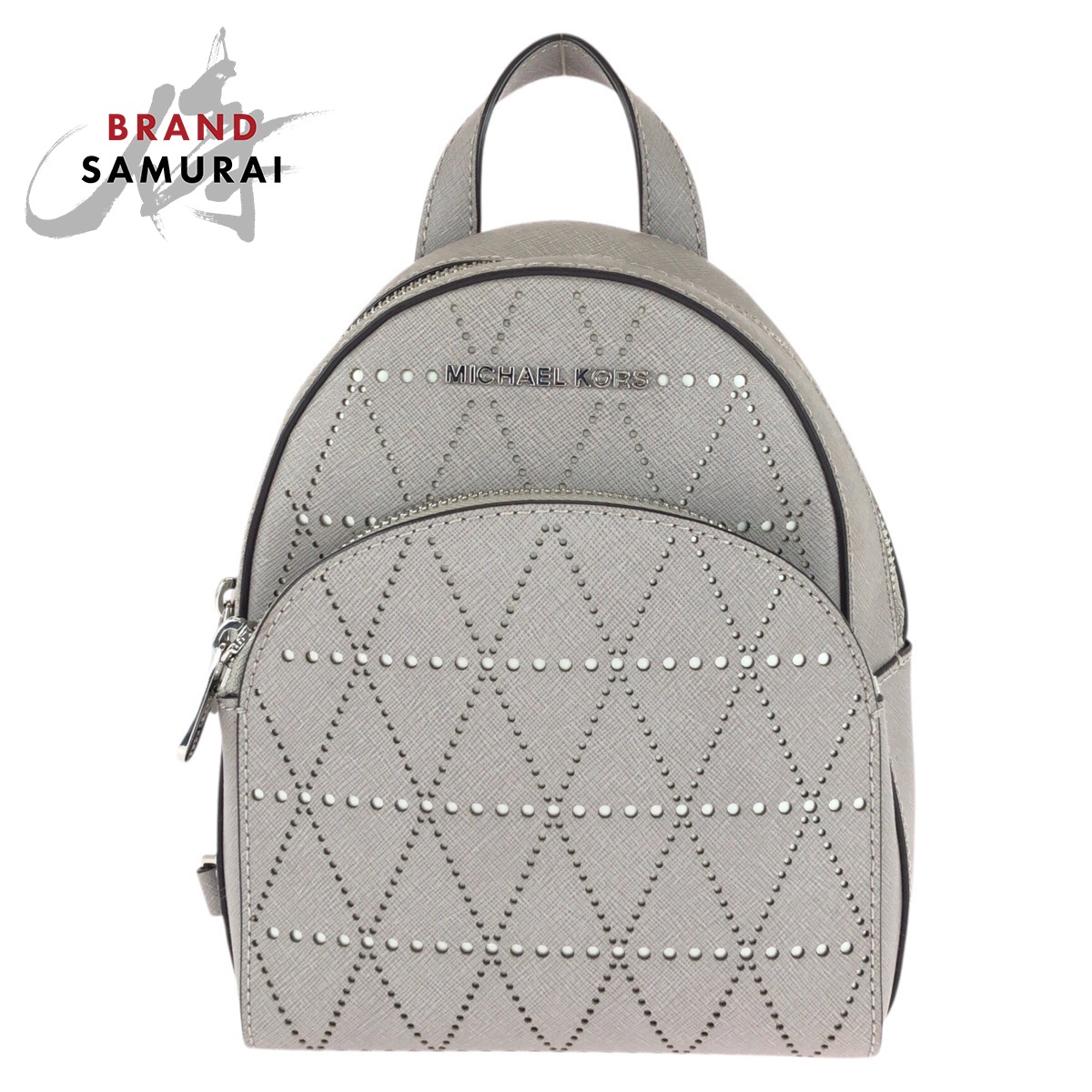 美品 Michael Kors マイケル教科課程 薄墨色 しろがね色金具 なめし革 35H7SAYB1T 背嚢・デイパック うしろ側容器に並べる レディース 506853 【中古】