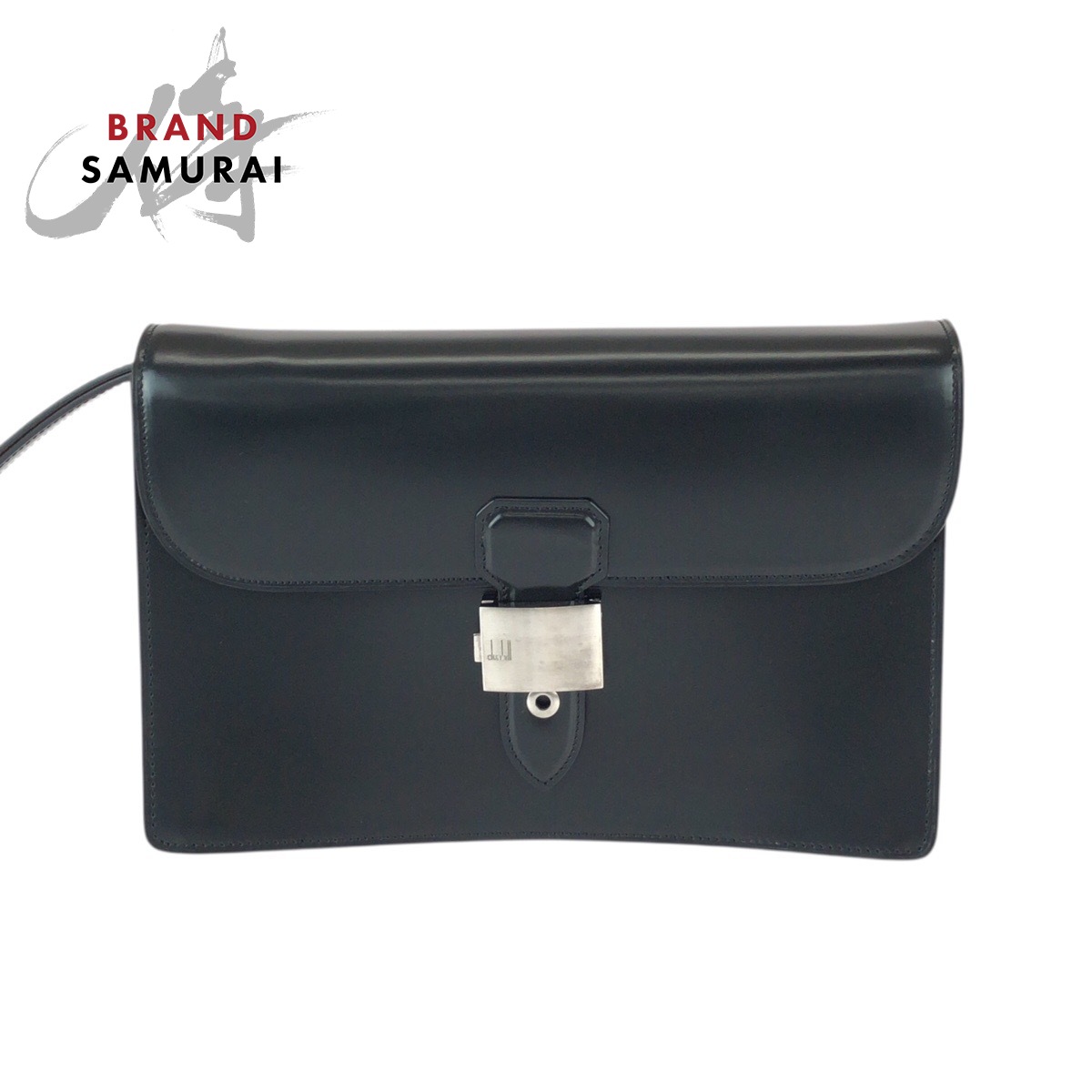 楽天市場】【美品】ダンヒル dunhill クラッチバッグ ネイビー系x