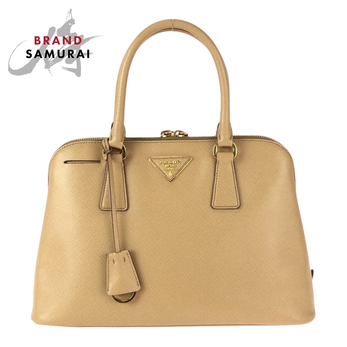 PRADA 1-11 PRADA プラダ 三角ロゴ イエロー 手持ち ハンドバッグ ミニ 