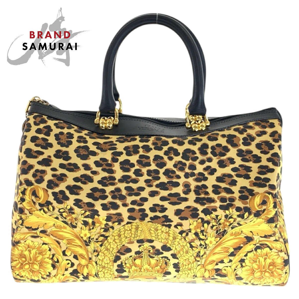 楽天市場】【バッグ】VERSACE ヴェルサーチ ハンドバッグ レオパード柄