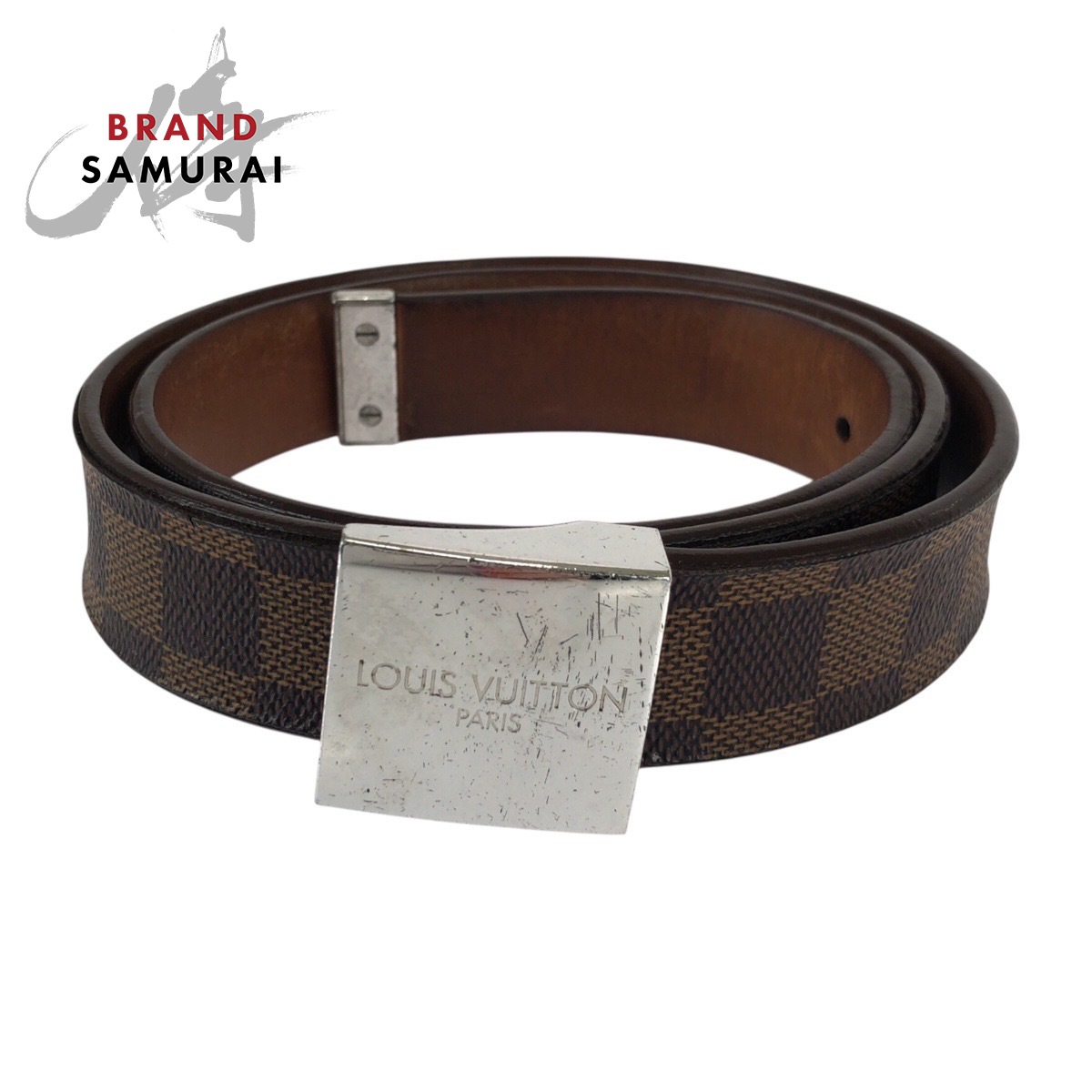 楽天市場】ルイヴィトン ベルト ダミエ M6803S シルバーバックル