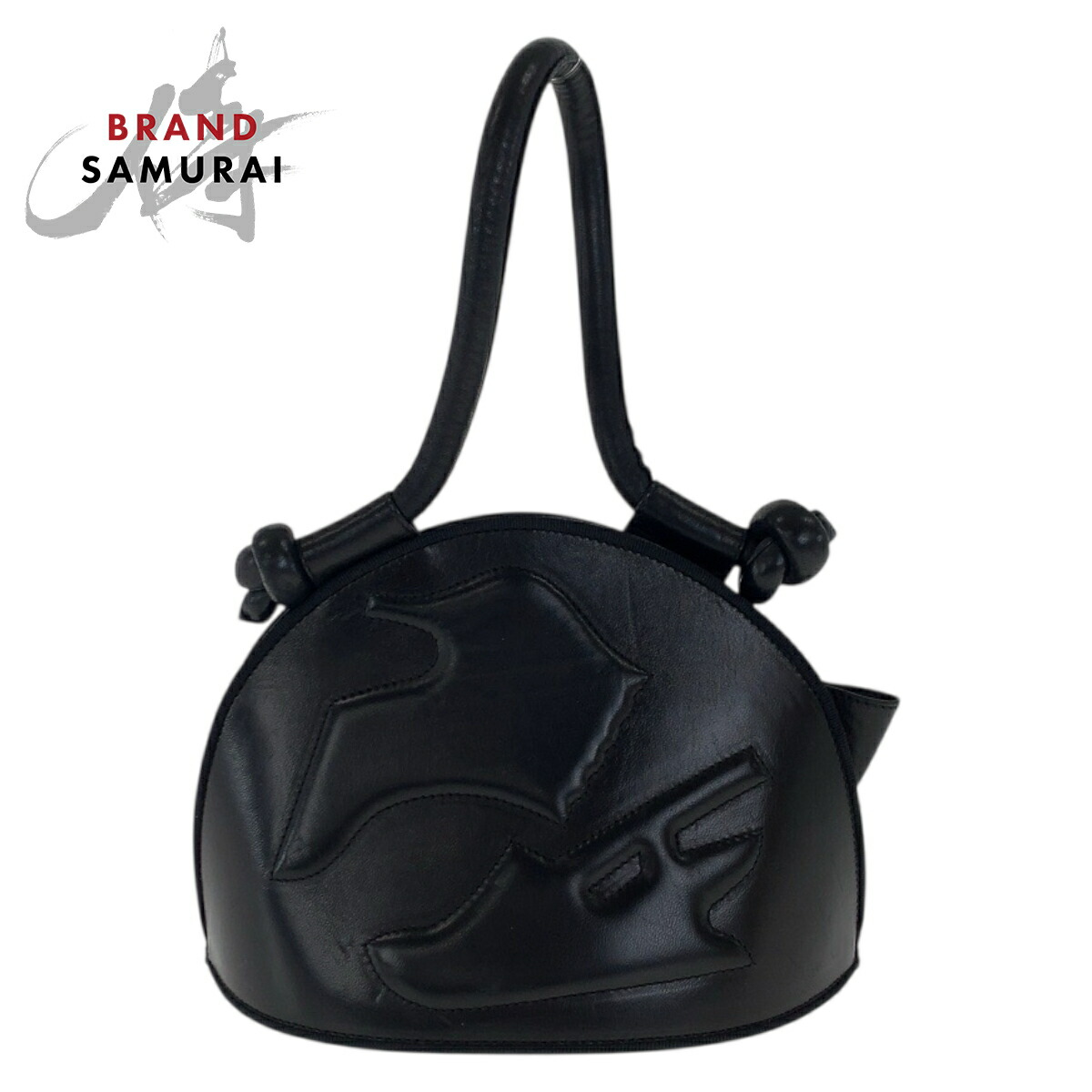 美品 Salvatore Ferragamo サルヴァトーレフェラガモ ブラック 黒 ゴールド金具 レザー ハンドバッグ レディース 600097 【中古】