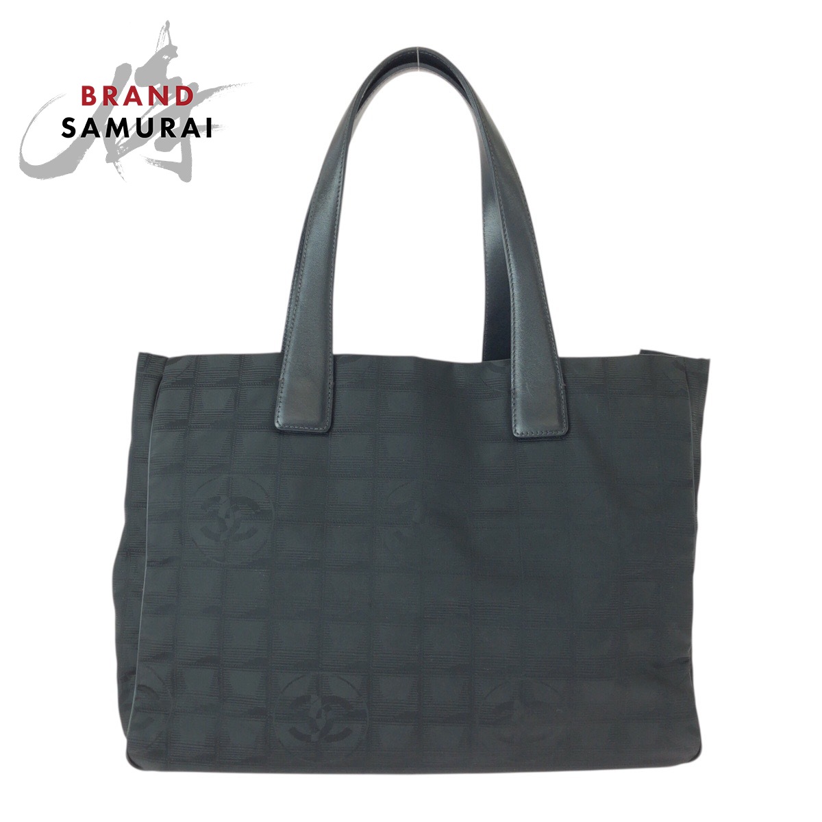 美品 CHANEL シャネル ニュートラベルライン ニュートラトートMM 黒いこと 黒 ナイロン /なめし革 トートバッグ ショルダーバッグ レディース 600595 【中古】 バッグ・小物・ブランド雑貨-トートバッグ