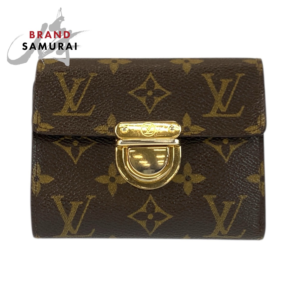 LOUIS VUITTON ルイヴィトン モノグラム ポルトフォイユ コアラ 赤銅色 ゴールド金具 PVC M58013 折札入れ コンパクトウォレット レディース 600330 【中古】