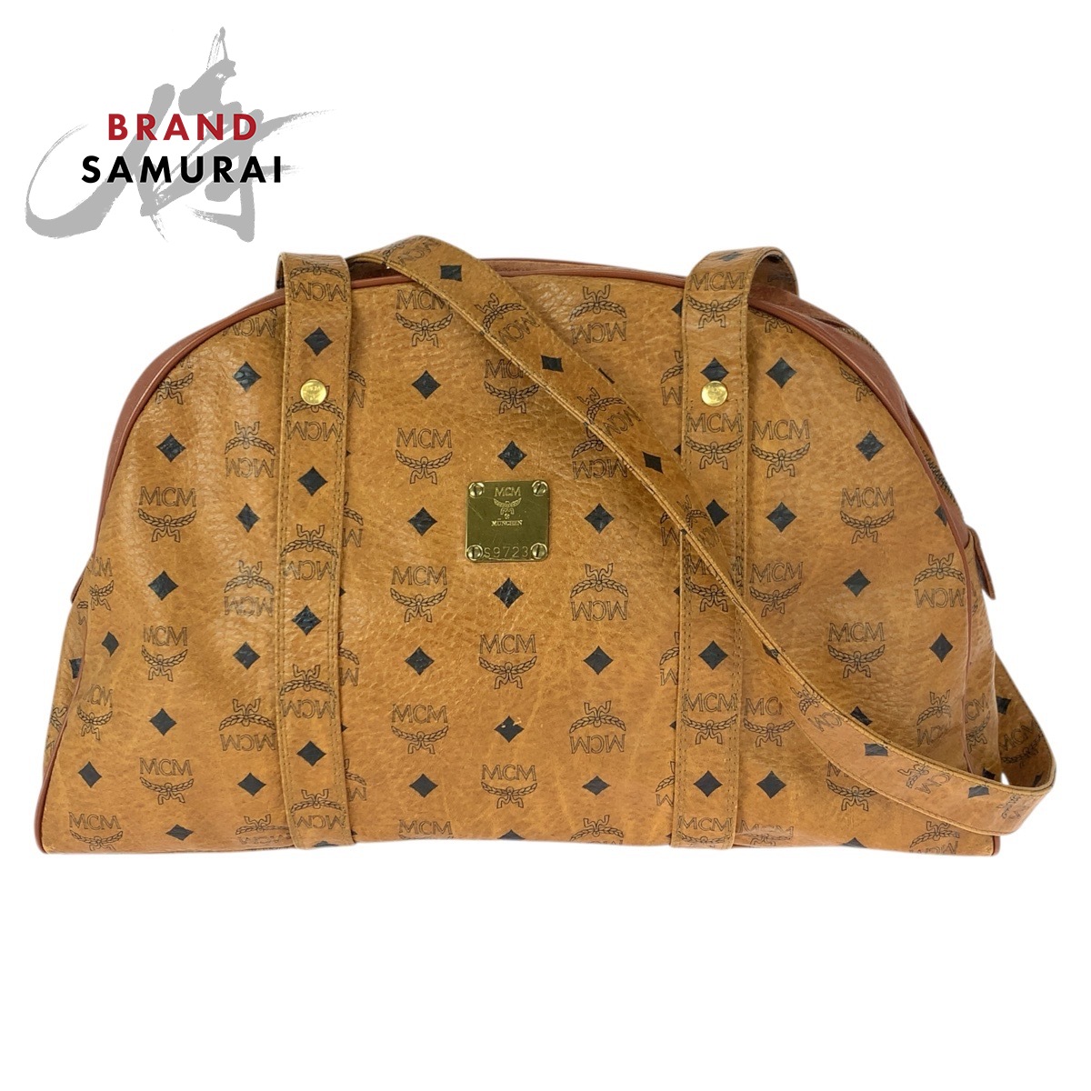 楽天市場】MCM エムシーエム ロゴグラム ハンドバッグ ミニボストン