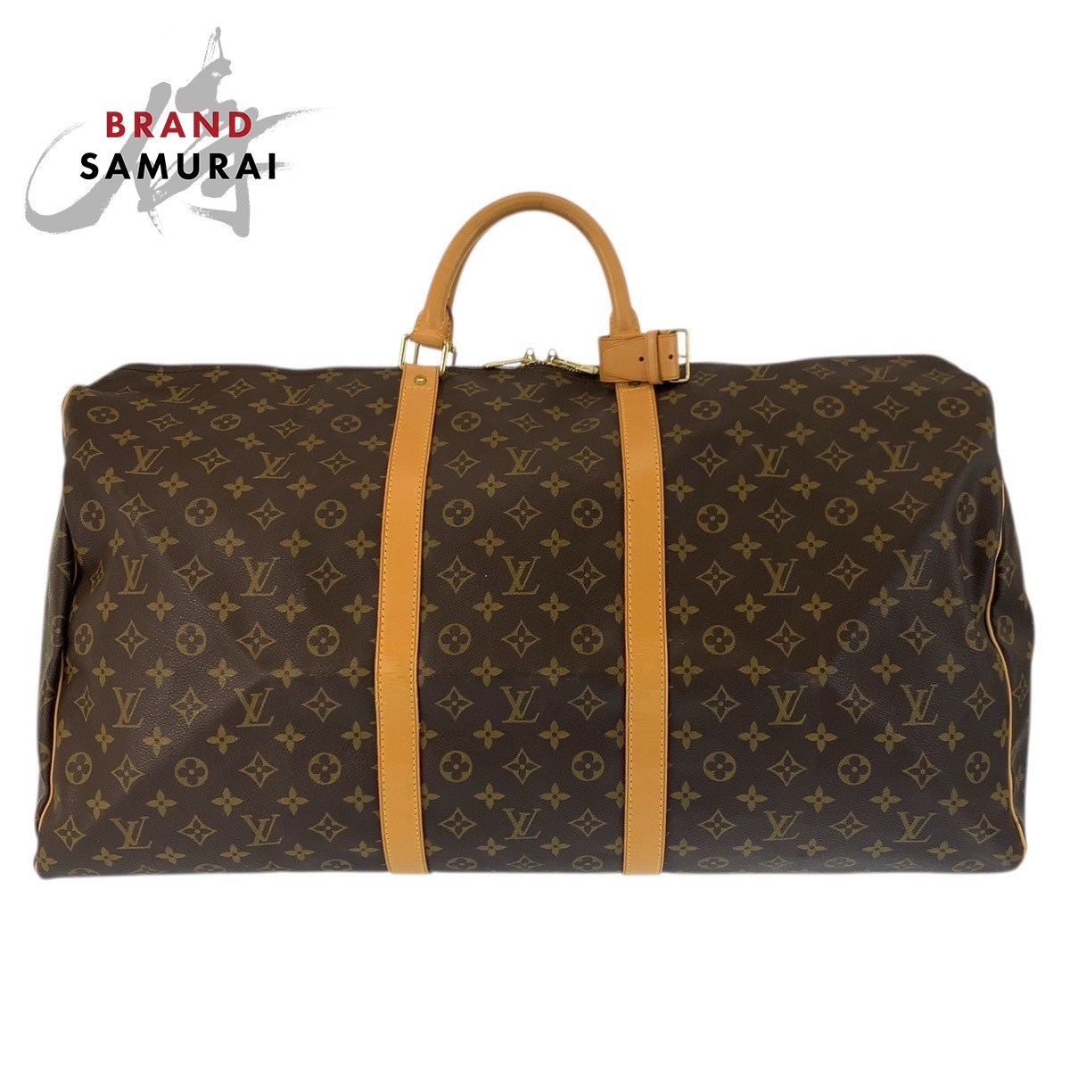 美品 LOUIS VUITTON ルイヴィトン モノグラム キーポル60 赤銅色 ゴールド金具 PVC /なめし革 M41422 ボストンバッグ ハンドバック レディース 601469 【中古】
