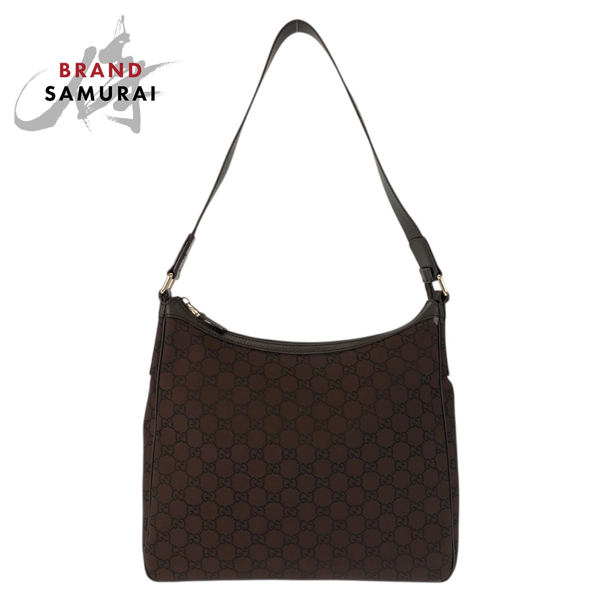 GUCCI グッチ GG柄 ブラウン ゴールド金具 ナイロン 264219 ショルダーバッグ レディース 601481 【中古】