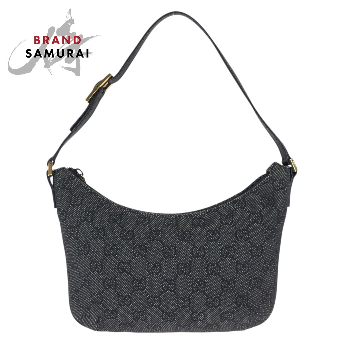 美品 GUCCI グッチ ブラック 黒 ゴールド金具 GGキャンバス /レザー 32160 ハンドバッグ アクセサリーポーチ レディース 601634 【中古】