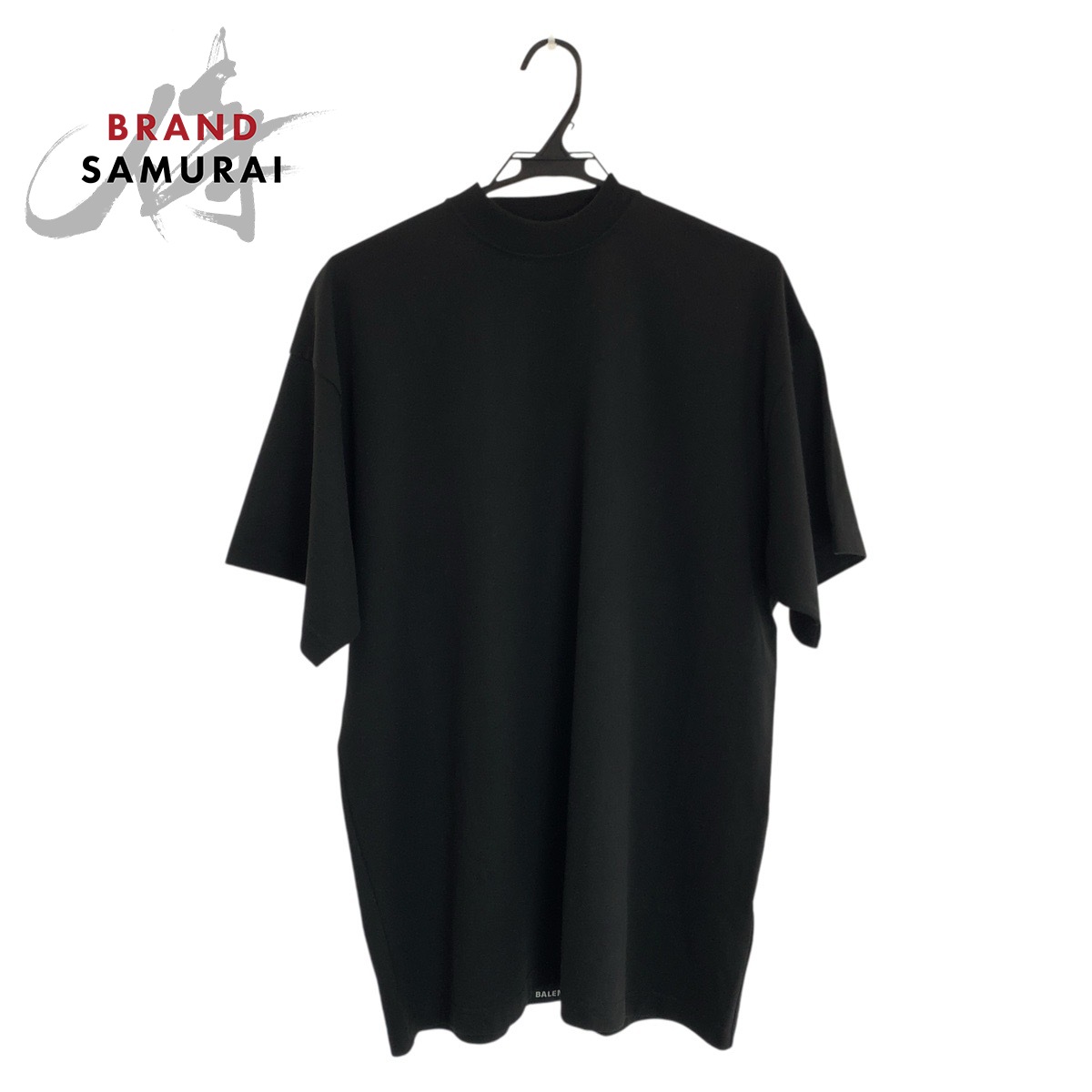 美品 BALENCIAGA バレンシアガ 大きさL 黒いこと 黒 綿織物  半袖Ｔシャツ メンズ 602050 【中古】