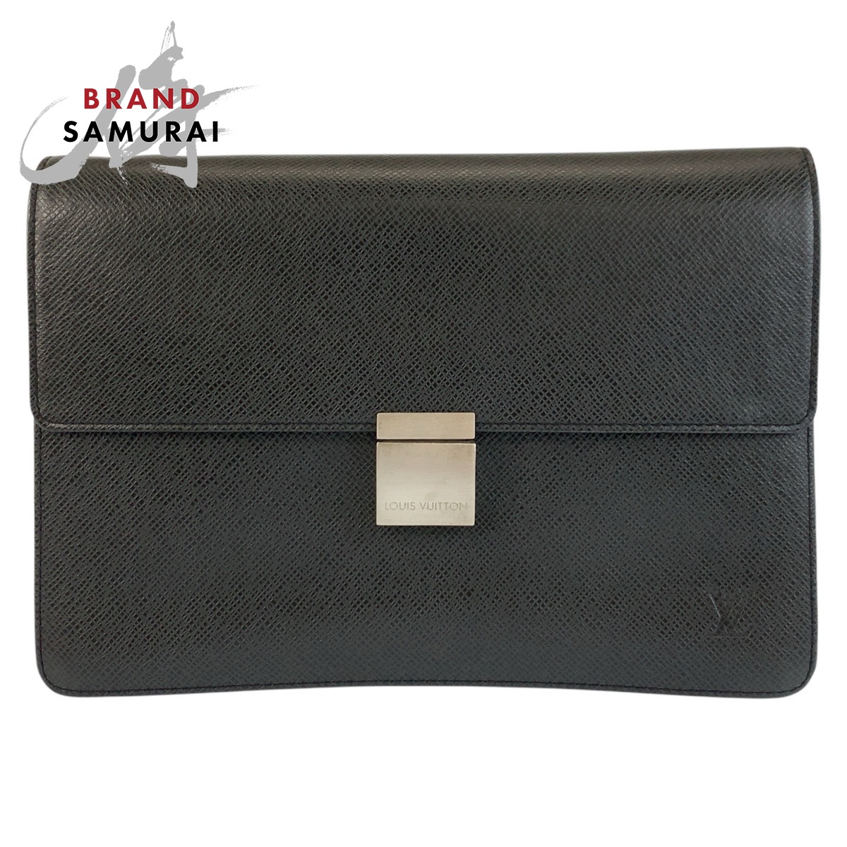 LOUIS VUITTON ルイヴィトン タイ王国ガ セレンガ 黒いこと 黒 しろがね色金具 なめし革 M30782 クラッチペダル御徒面子 二つ目御徒面子 メンズ 602393 【中古】