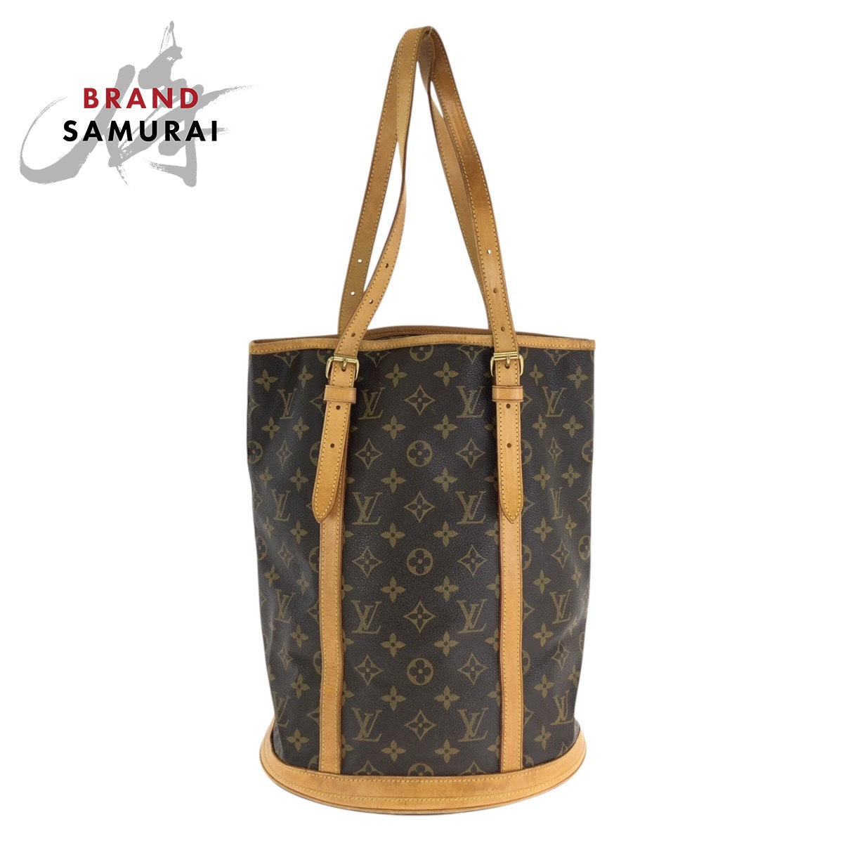 LOUIS VUITTON ルイヴィトン モノグラム 井戸釣瓶GM 赤銅色 ゴールド金具 PVC /なめし革 M42236 ショルダーバッグ トートバッグ レディース 602392 【中古】