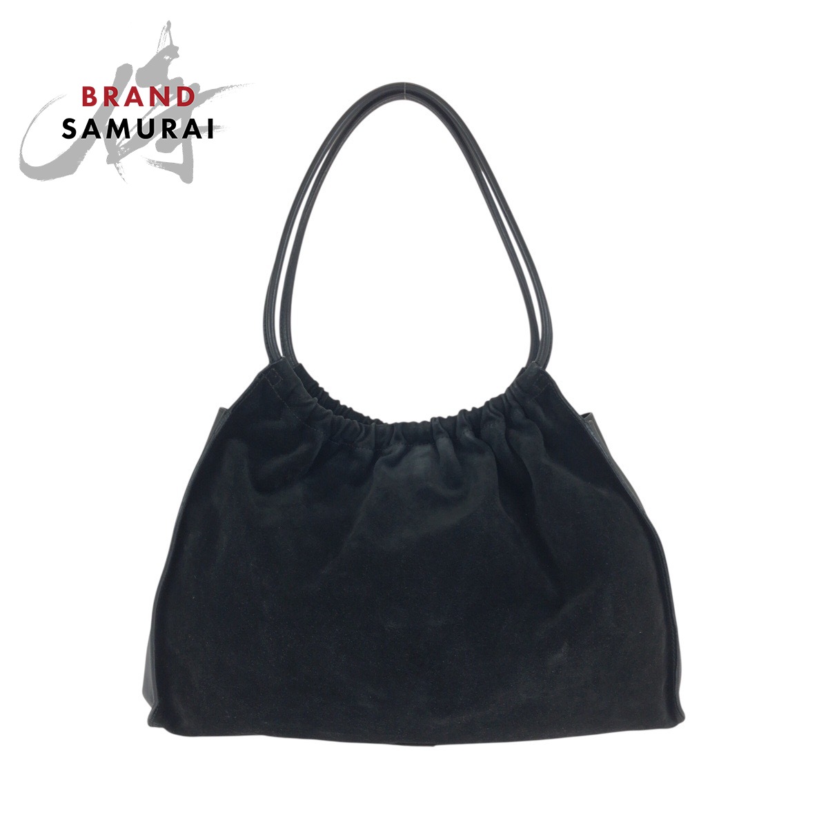美品 GUCCI グッチ 黒いこと 黒 しろがね色金具 スウェード 001 4332 ショルダーバッグ トートバッグ レディース 602171 【中古】