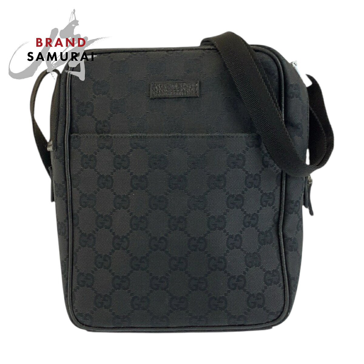 GUCCI グッチ 黒いこと 黒 GG帆布 122759 ショルダーバッグ ポシェット レディース 602142 【中古】
