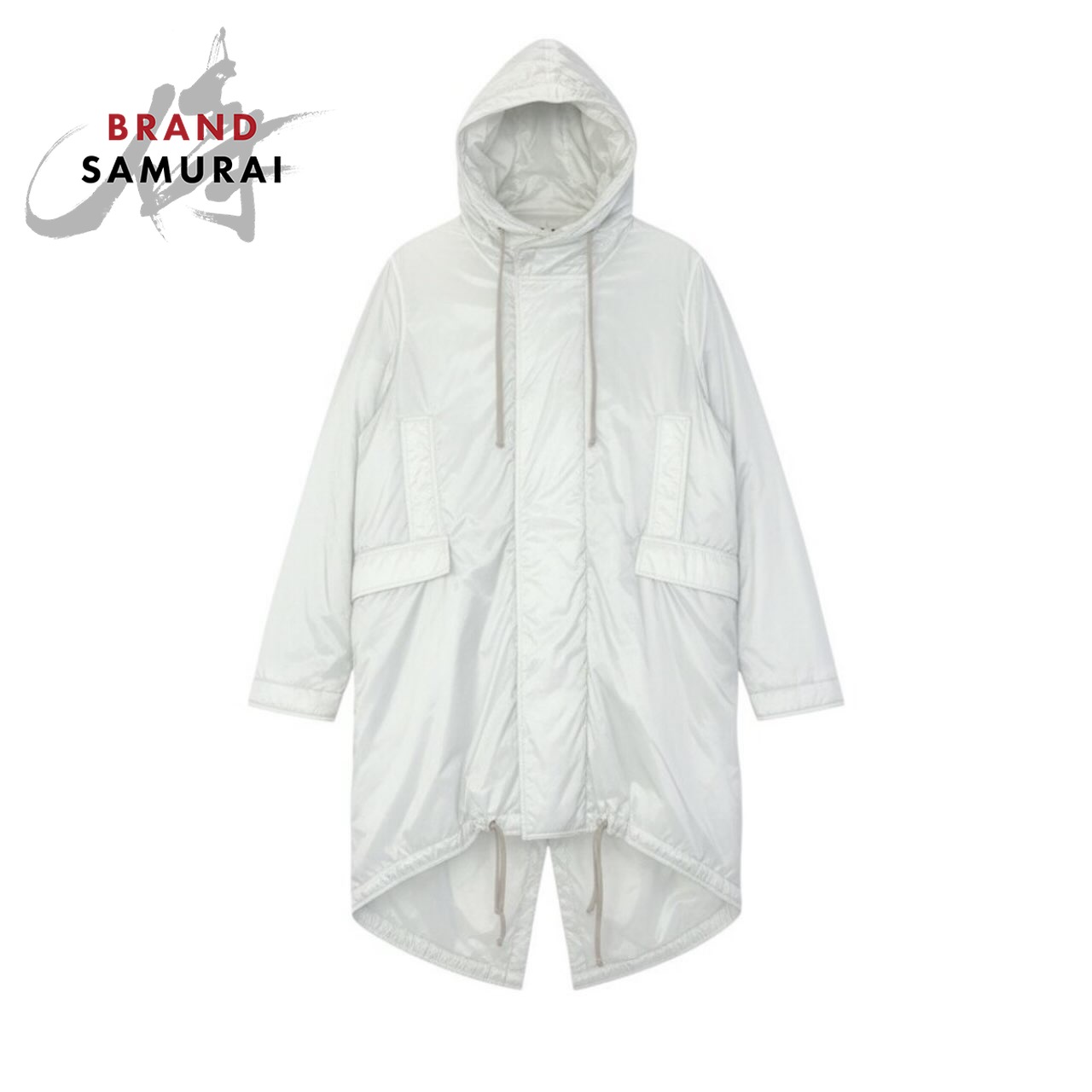 Rick Owens リックオウエンス ダークシャドウ モッズコート ナイロン上衣 象牙色 ナイロン /ポリエステル モッズコート メンズ A3-00101 【中古】