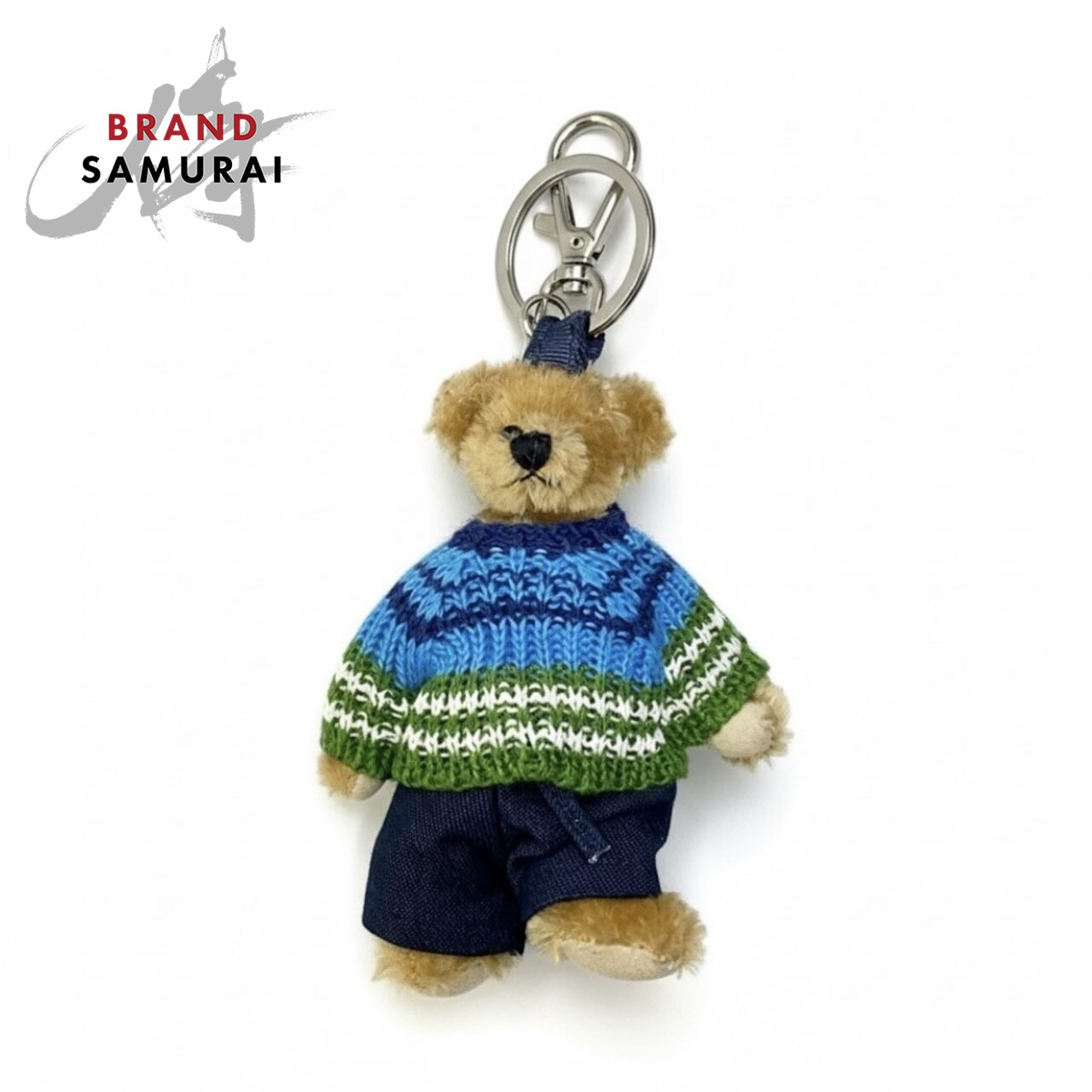 PRADA プラダ 編み物ベア マルチ色合い 毛皮 足がかり輪っか レディース A3-00025 【中古】