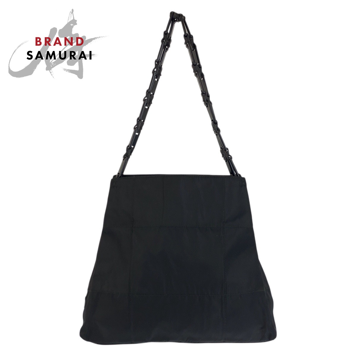 PRADA プラダ テスート ３角形ロゴタイプ一皿 黒いこと 黒 ナイロン /可塑性物質 ショルダーバッグ レディース 602117 【中古】
