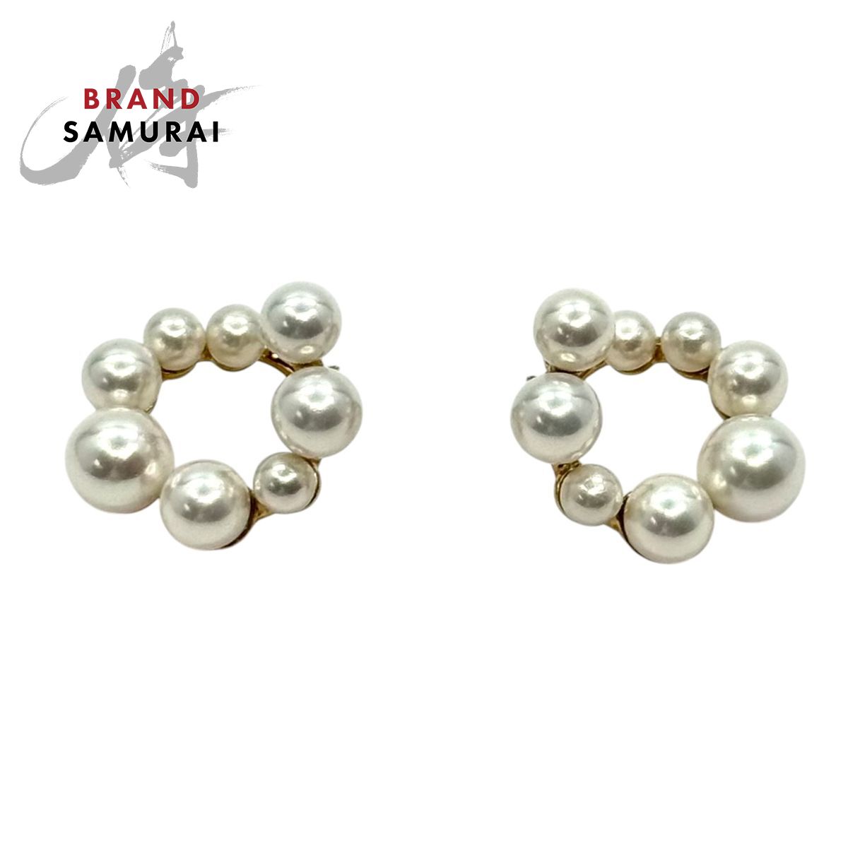美品 Jouete ジュエッテ パール サークルピアス イエローゴールド シルバー925 075132 ピアス アクセサリー ジュエリー レディース Y1-00009 【中古】｜BRAND SAMURAI