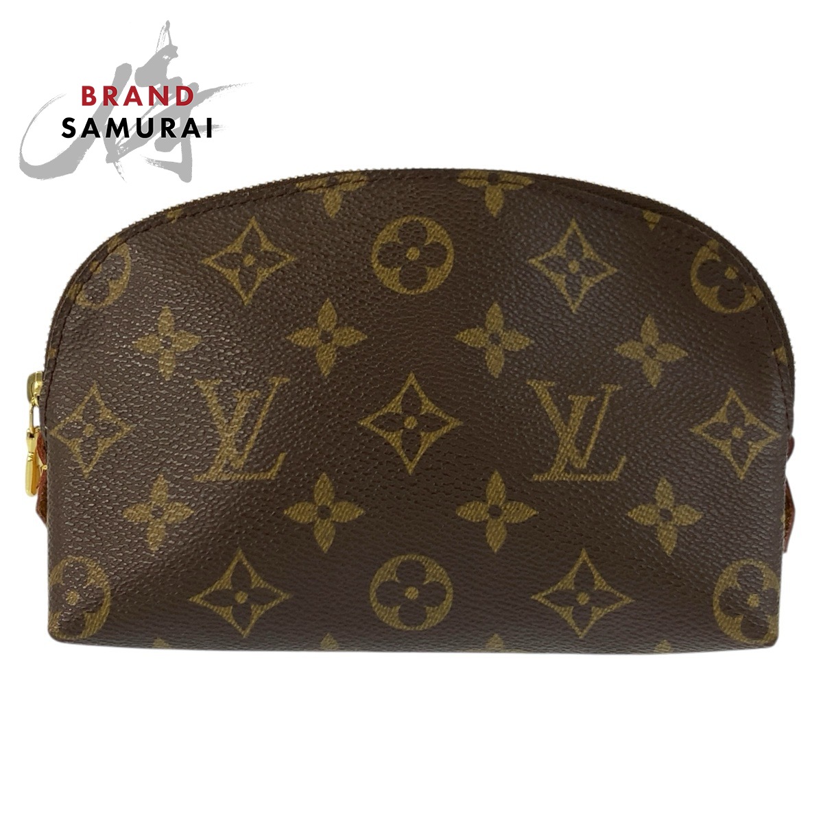 LOUIS VUITTON ルイヴィトン モノグラム ポシェット コスメティックPM ブラウン ゴールド金具 PVC M47515 ポーチ 化粧ポーチ レディース 602926 【中古】｜BRAND SAMURAI