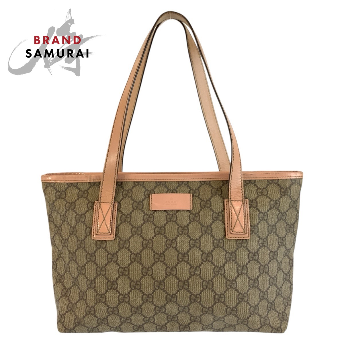 GUCCI グッチ ピンク ベージュ GGスプリームキャンバス /レザー 211133 トートバッグ ハンドバッグ レディース 603158 【中古】｜BRAND SAMURAI