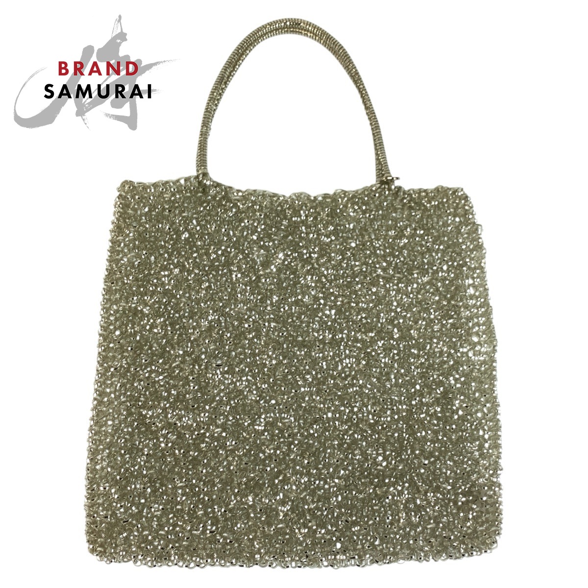 美品 ANTEPRIMA アンテプリマ シルバー PVC ハンドバッグ ワイヤーバッグ レディース 603237 【中古】｜BRAND SAMURAI