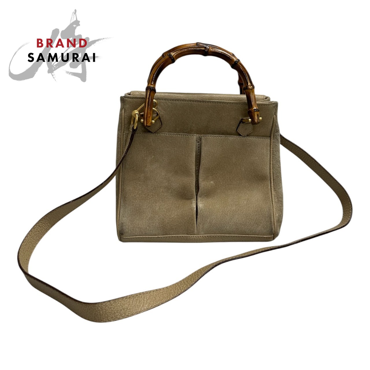 GUCCI グッチ ヴィンテージ オールドグッチ バンブー ベージュ ゴールド金具 レザー 000.123.0316 ハンドバッグ ショルダーバッグ レディース S1-00114 【中古】｜BRAND SAMURAI