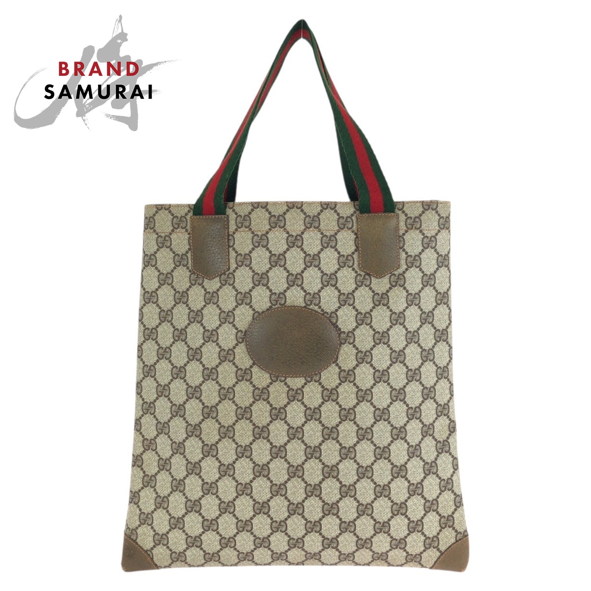 美品 GUCCI グッチ オールドグッチ シェリーライン ベージュ ブラウン GGスプリームキャンバス 02 37 1300 トートバッグ 男女兼用 レディース 603310 【中古】|BRAND SAMURAI