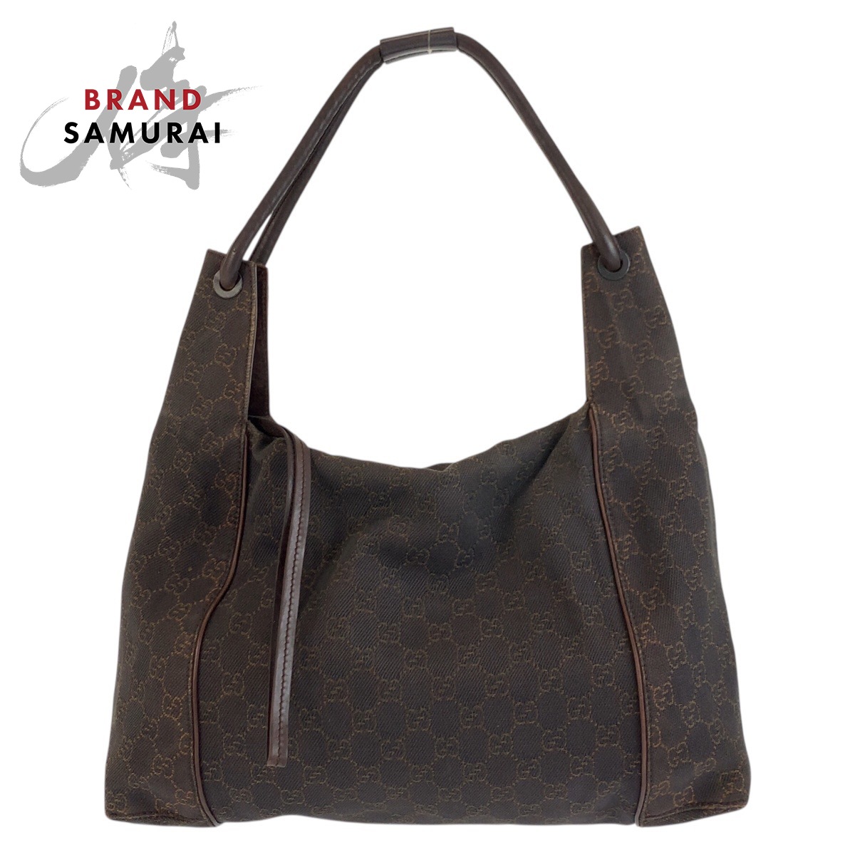 美品 GUCCI グッチ ブラウン GGキャンバス /レザー 101292 ショルダーバッグ レディース 603322 【中古】|BRAND SAMURAI