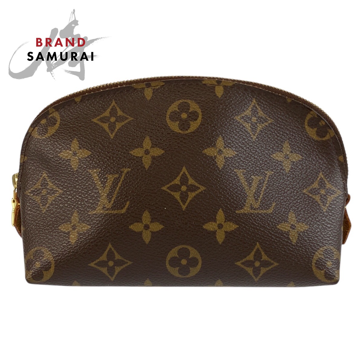 美品 LOUIS VUITTON ルイヴィトン モノグラム ポシェット コスメティック PM ブラウン ゴールド金具 PVC M47515 ポーチ 化粧ポーチ レディース 603384 【中古】｜BRAND SAMURAI 35,381円