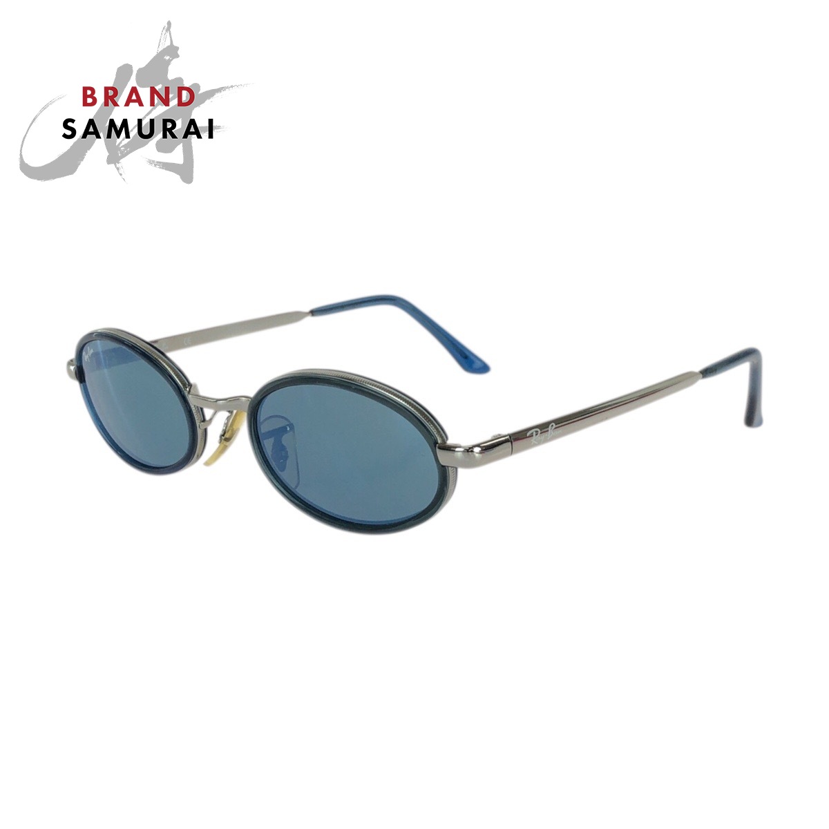 美品 Ray-Ban レイバン ブルー シルバー金具 プラスチック /メタル RB3123 W3110 サングラス 男女兼用 レディース 603461 【中古】｜BRAND SAMURAI