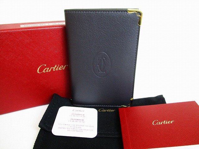 ファッションの カルティエ ドゥ メンズ 名刺入れ Cartier カルティエ マスト レディース カーフスキン 名刺入れ カードケース ダークグレー カードホルダー カルティエ 未使用保管品 ドゥ 中古 東京のブランドショップ 名刺入れ Centuria Ec