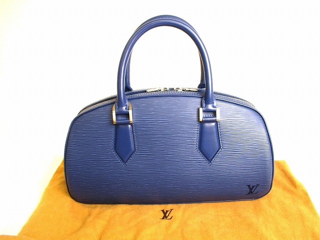 【未使用保管品】 ルイヴィトン LOUIS VUITTON エピ シルバー金具 ジャスミン ハンドバッグ パーティバッグ ミルティーユ ブルー 【中古】|東京のブランドショップ