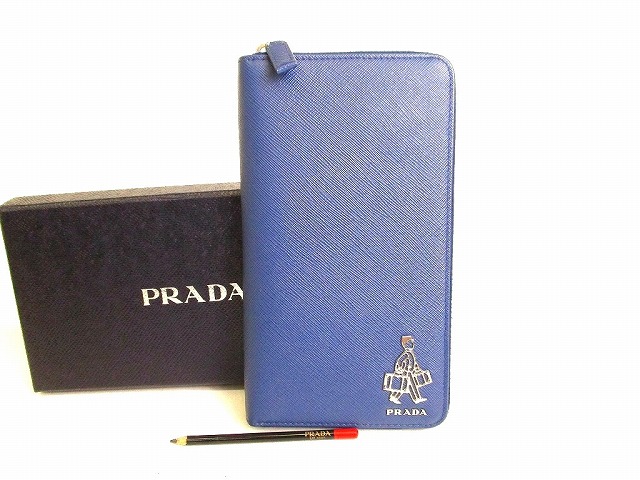 速くおよび自由な プラダ PRADA サフィアーノレザー ポーターモチーフ