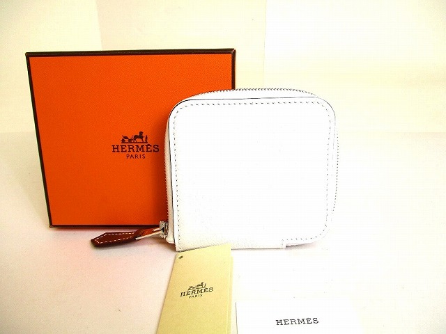 【未当て嵌める庫入れ品】 エルメス HERMES アザップ パウダーコンパクト ミニ シルクイン 釣り銭入れ コインケース メンズ レディース 差し油パール 【中古】