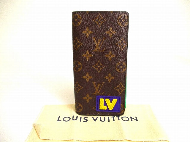 【未当て嵌める納める品】 ルイヴィトン LOUIS VUITTON モノグラム ポルトフォイユ ブラザ NM 天然ゴム継ぎ切れ 2つ折り 長紙入れ 【中古】