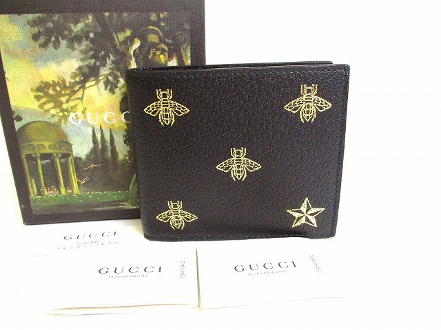未使用品！GUCCI【グッチ】メンズ レザー 二つ折り財布 小銭入れあり GUCCI - グッチ GUCCI メンズ 財布 二つ折り オフィディア GG