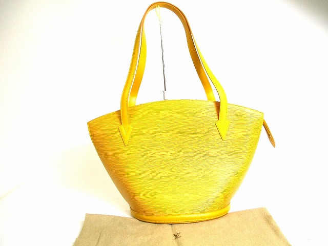 【新品同様】 ルイヴィトン LOUIS VUITTON エピ サンジャック ショッピング ラージサイズ トートバッグ ショルダーバッグ タッシリイエロー 【中古】